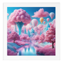 Whimsical cotton candy -- Wall Art