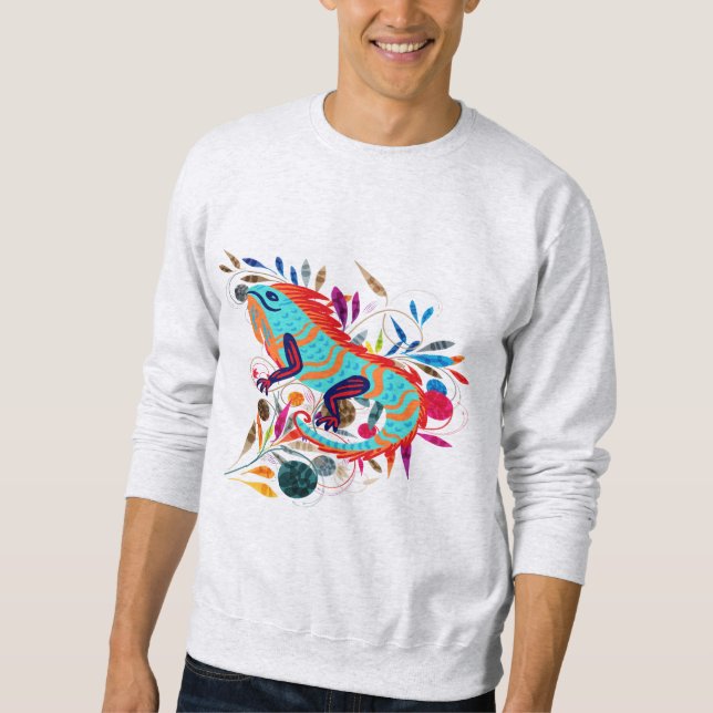 Whimsical Creatures | Iguana Sweatshirt (Front)