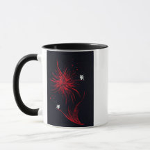 Whimsical Crimson Red Spider Lily Lycoris Fantasy