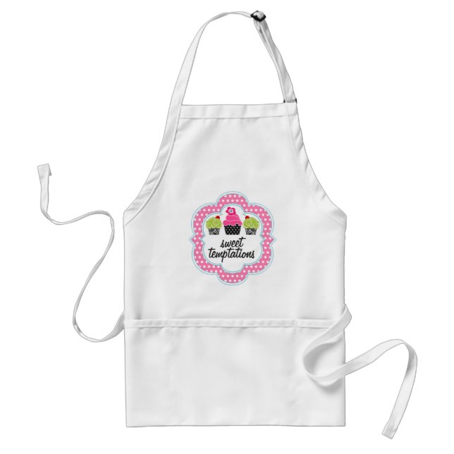 Whimsical Cupcake Bakery Personalised Standard Apron (Front)
