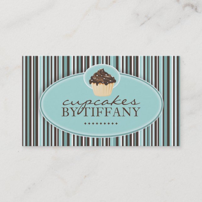 Whimsical Cupcake Business Cards (Front)