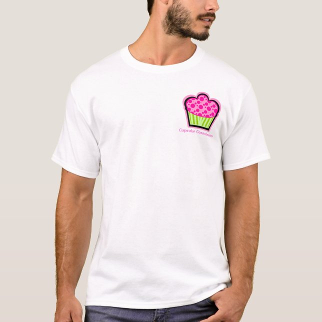 Whimsical Cupcake Connoisseur T-Shirt (Front)