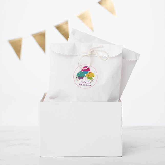 Whimsical Cupcakes Birthday Sprinkle Frosting  Favour Bags (Party)