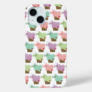 Whimsical Cupcakes Tree Butterflies Sweet Birthday iPhone 15 Case