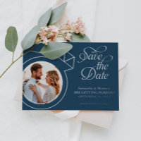 Whimsical Custom Photo Wedding Save The Date