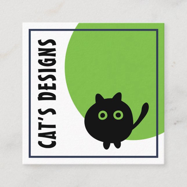 Whimsical Customisable Business Card Template (Front)