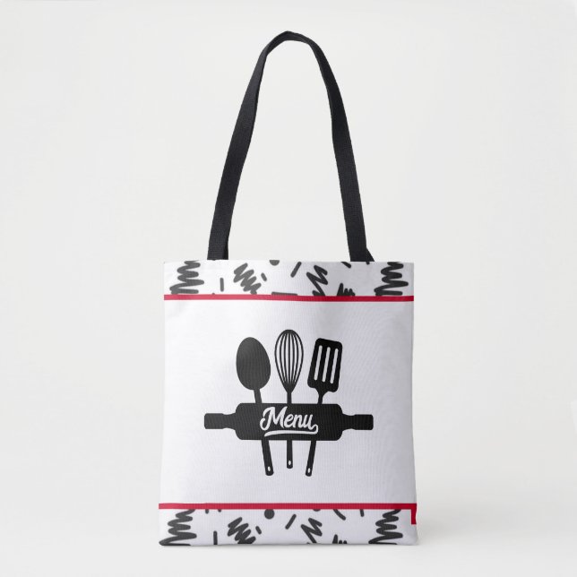 Whimsical Customisable Shopping Tote Bag (Front)