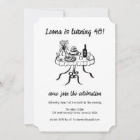 Whimsical Cute Buffet Picnic Custom Birthday Party