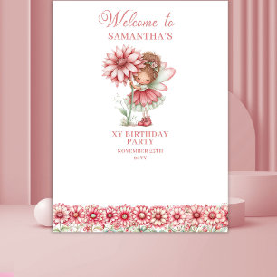 Whimsical Cute Fairy Blush Pink 1st Birthday   Tapestry