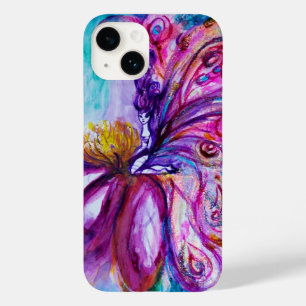 WHIMSICAL CUTE FLOWER FAIRY IN PINK,GOLD SPARKLES Case-Mate iPhone 14 CASE