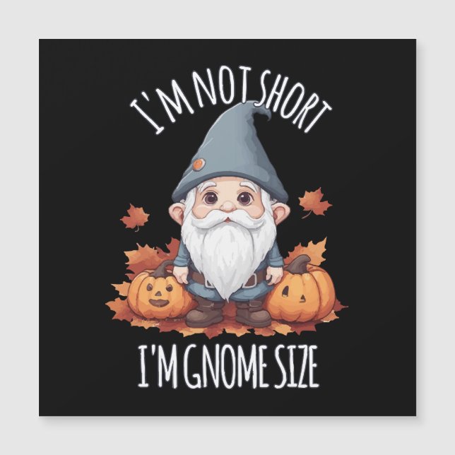 Whimsical Cute Gnome in Autumn (Front)