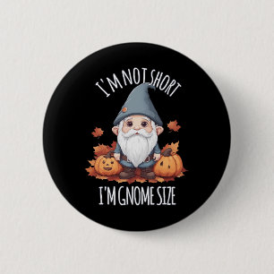 Whimsical Cute Gnome in Autumn 6 Cm Round Badge