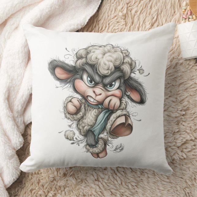 Whimsical Cute Sheep Cushion (Blanket)