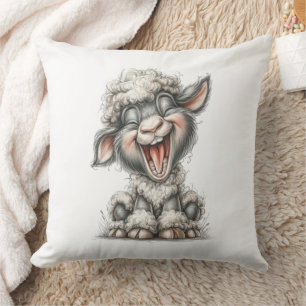 Whimsical Cute Sheep Cushion