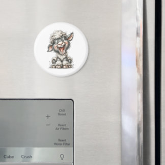 Whimsical Cute Sheep Magnet