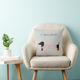 Whimsical Dachshund  Cushion