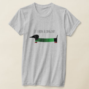 Whimsical Dachshund Long Day T-Shirt
