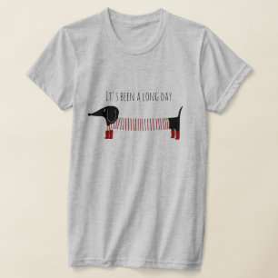 Whimsical Dachshund Long Day T-Shirt