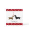 Whimsical Dachshunds Thank You Card