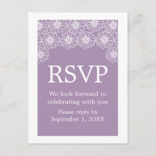 Whimsical Daisies RSVP Postcard