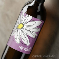 Whimsical Daisy - orchid - trendy script name