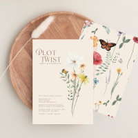 Whimsical Daisy Plot Twist Wedding Save The Date