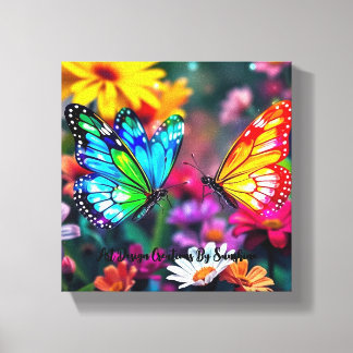 Whimsical Dance of the Butterflies Canvas Print
