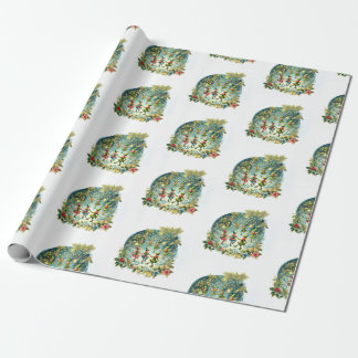 Whimsical Dancing Elves Wrapping Paper