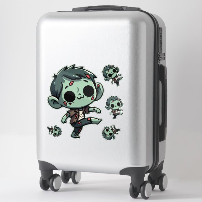 Whimsical Dancing Zombie - Halloween Undead (Suitcase)
