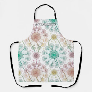 Whimsical Dandelion Breeze – Pastel Botanical Apron