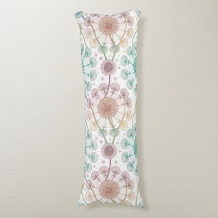 Whimsical Dandelion Breeze – Pastel Botanical Body Cushion