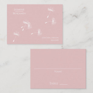Whimsical Dandelion Wedding Place / Escort Card