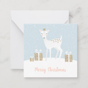 Whimsical Deer Christmas Card