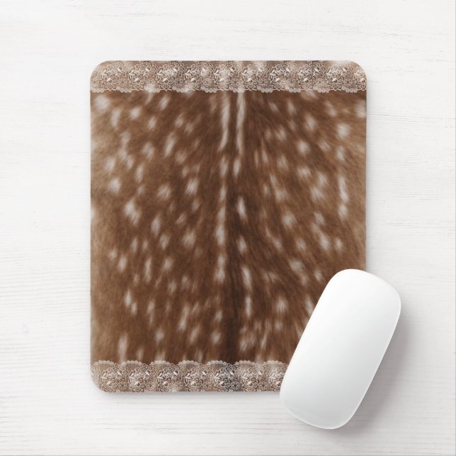 Whimsical deer mouse pad. pad (With Mouse)