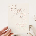 Whimsical Desert | Beige We Still Do Vow Renewal Invitation<br><div class="desc">This whimsical desert | beige we still do vow renewal invitation is perfect for your simple rustic western beige, and terracotta earth tones vow renewal. The neutral earthy boho colour palette is vintage southwestern with a modern retro feel. The script is a delicate minimalist handwritten calligraphy that is quite elegant...</div>