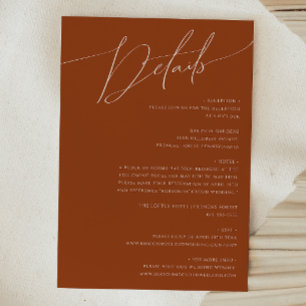 Whimsical Desert   Terracotta Details Enclosure Card