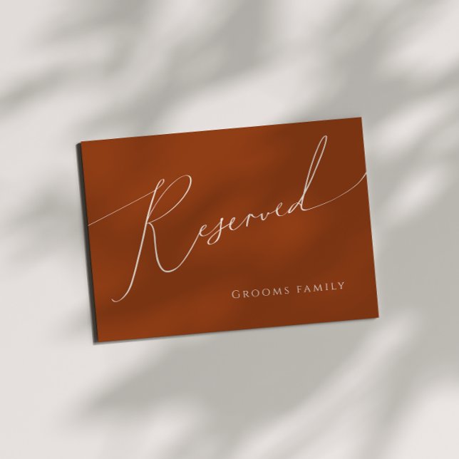 Whimsical Desert | Terracotta Reserved Sign (Creator Uploaded)