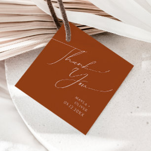 Whimsical Desert   Terracotta Thank You Favour Tags