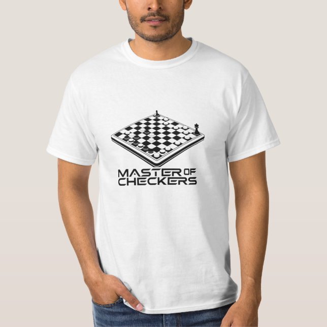 Whimsical Designs for Checkers Fans T-Shirt (Front)