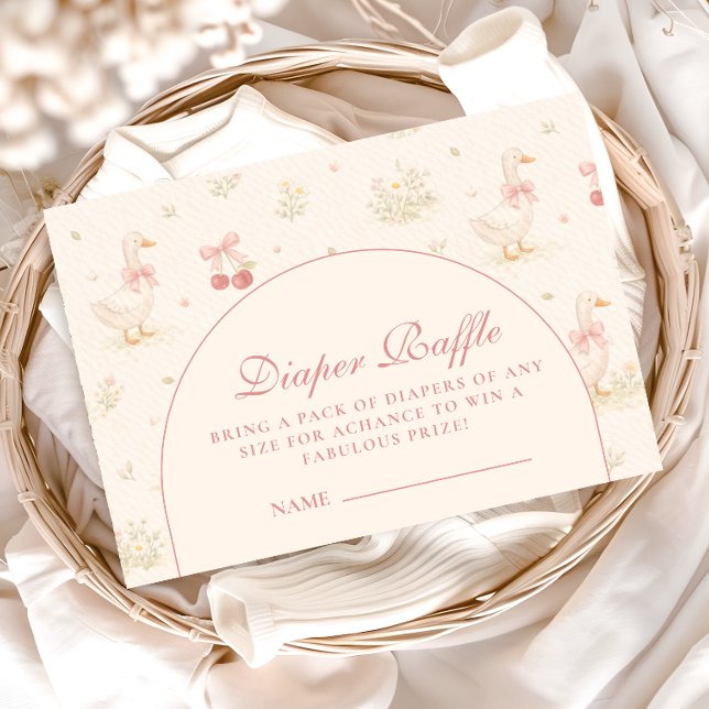 Whimsical Dinosaur Diapper Raffle Enclosure Card (Creator Uploaded)