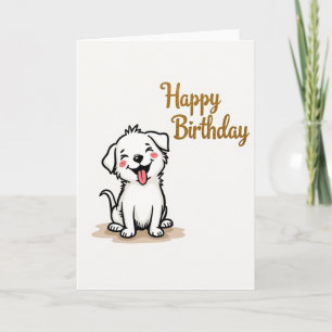 Whimsical Dog Art Card
