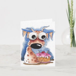 Whimsical Dog Birthday Card