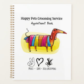 Whimsical Dog Grooming Groomer Planner