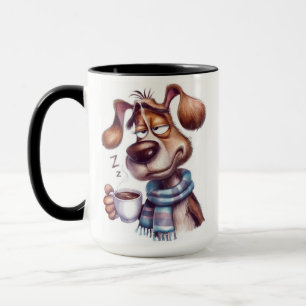 Whimsical dog mug