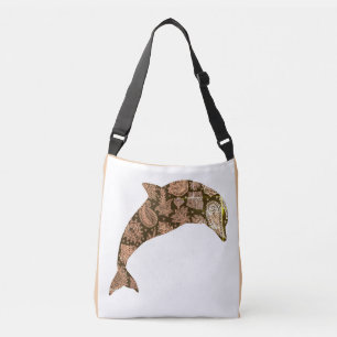 Whimsical Dolphin Crossbody Bag