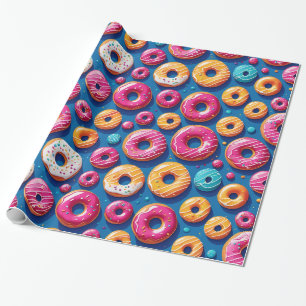 Whimsical Donut Dreams Wrapping Paper