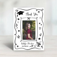 Whimsical Doodle Graduation Photo Frame