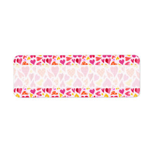 Whimsical Doodle Hearts with Patterns and Texture