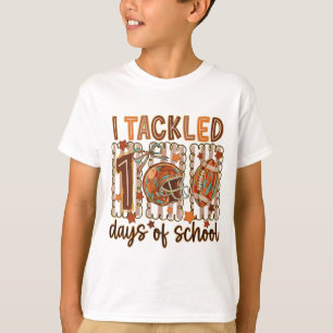 Whimsical Doodle I Tackled 100 Days School T-Shirt