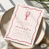 Whimsical Doodle Lobster Bake Rehearsal Dinner